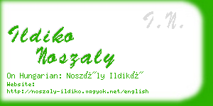 ildiko noszaly business card